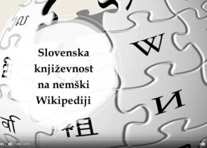Slovenska književnost na Nemški Wikipediji