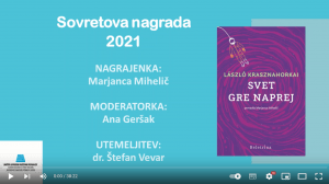 Prevajalci v pogovoru: Marjanca Mihelič in Ana Geršak