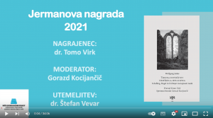 Tomo Virk, Jermanov nagrajenec 2021