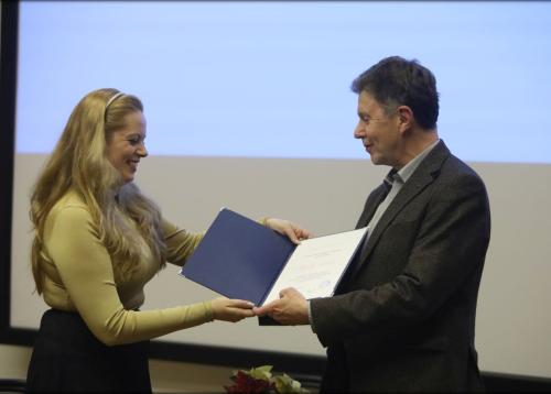 Podelitev diplome častnega članstva Štefanu Vevarju
